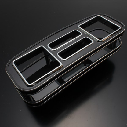シンプルで洗練されたデザイン (マホガニー) コンソールボックス フロントトレイ カップホルダーver6 ハイエース 200系 1-9型 取付簡単 FC05