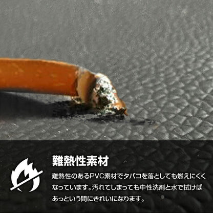 マッスルデザイン (ブラックレザー) 前席シートカバー 左右セット ハイゼットカーゴ S700系 (R3/12-) DX / SP グレード DYP ヘッドレスト一体型