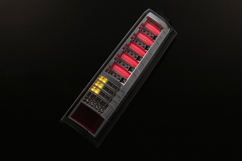 【スモーク/インナーブラッククローム/クリアバー】流星バージョン！REIZ ライツ LED テールランプ Ver3 エブリイ ワゴン DA64W (H17/8-)