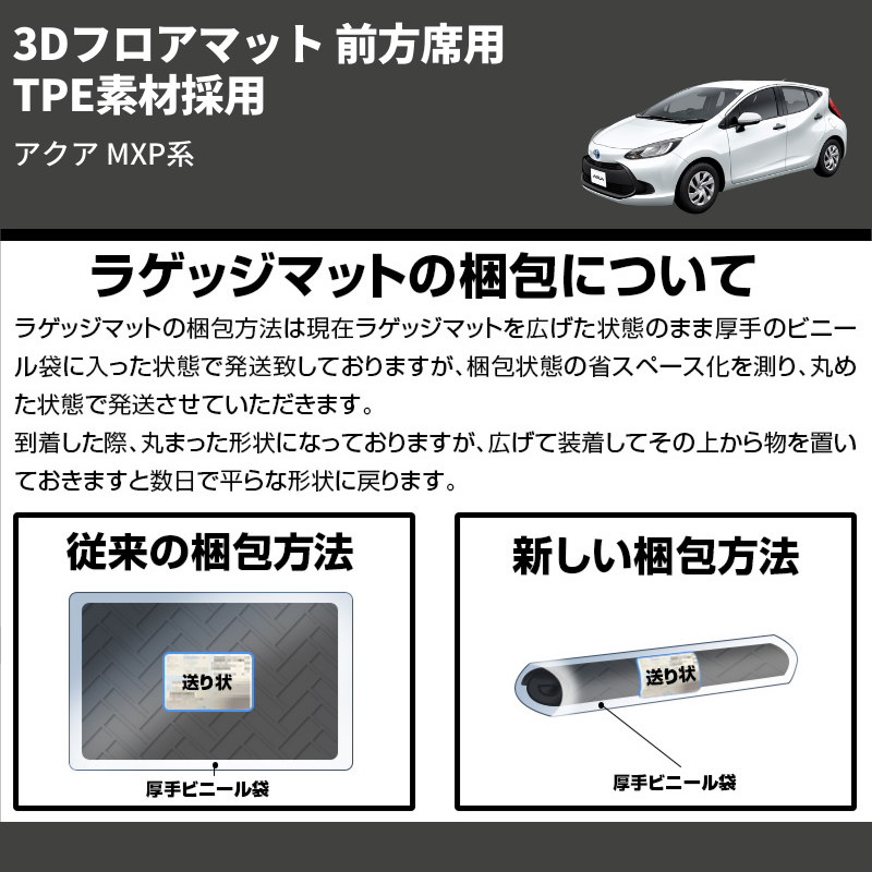 アクア MXP系 LANBO 3Dフロアマット LM135 | 車種専用カスタムパーツのユアパーツ