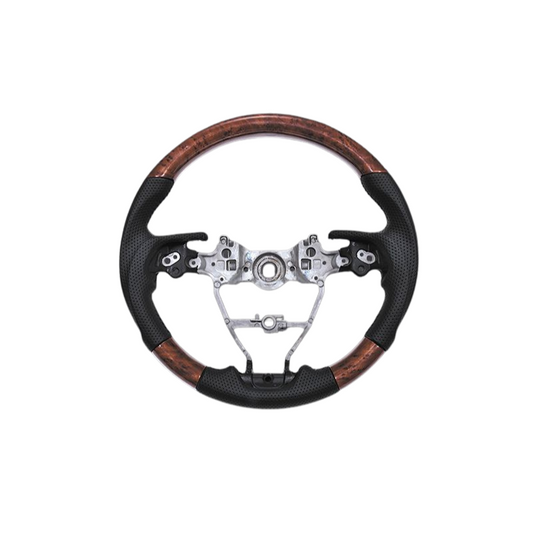 (茶木目) ガングリップ オリジナル コンビステアリング RAV4 50系 2019.4-