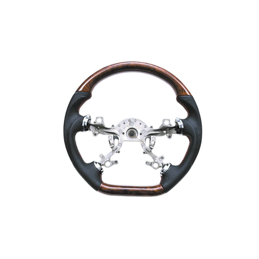 (茶木目) ガングリップ D型 オリジナル コンビステアリング デリカ D:5 前期 CV#W