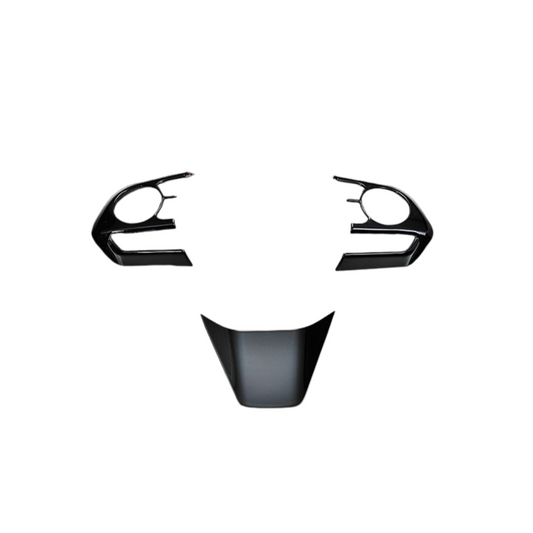 (ピアノブラック) 3P ステアリングスイッチガーニッシュ カムリ AXVH70/75