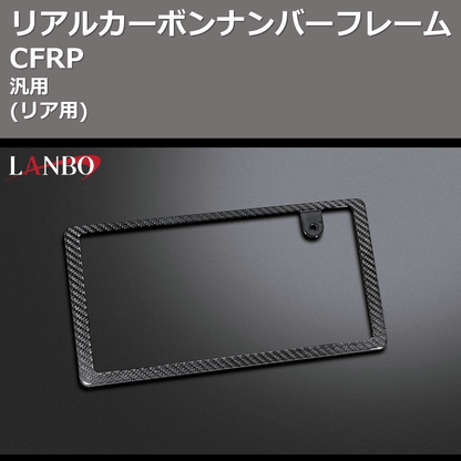 (リア用) CFRP リアルカーボンナンバーフレーム 汎用