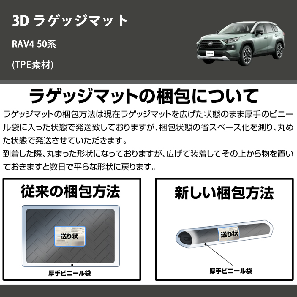 RAV4 50系 LANBO 3D ラゲッジマット LM64 | 車種専用カスタムパーツのユアパーツ – 車種専用カスタムパーツ通販店  YourParts