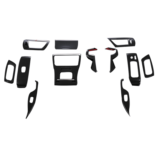 (ピアノブラック)  3D インテリアパネル 12Pセット アルファード ALPHARD 30系