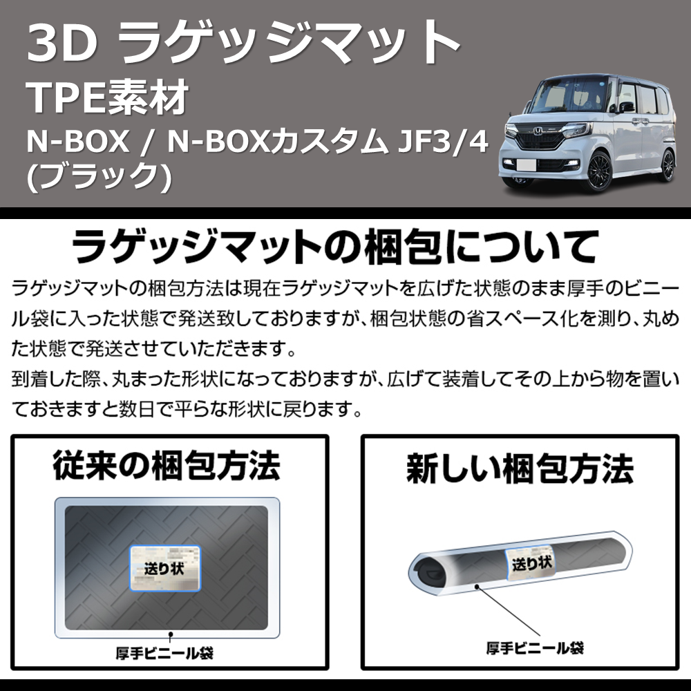 N-BOX / N-BOXカスタム JF3/4 LANBO 3D ラゲッジマット LM37 | 車種専用カスタムパーツのユアパーツ – 車種専用カスタムパーツ通販店  YourParts