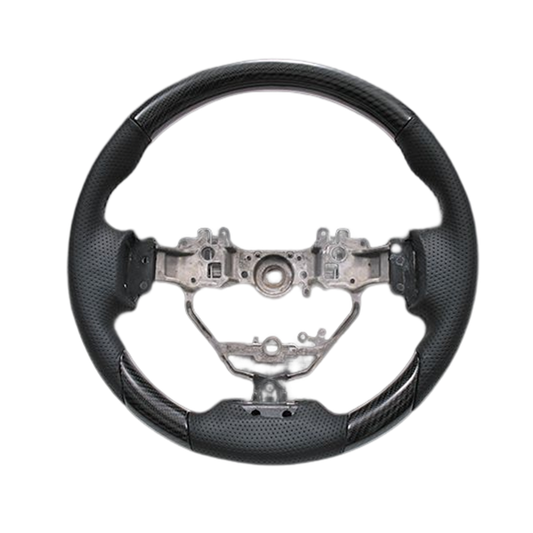 (ノーマルグリップ:パンチング本革仕様)  リアルカーボンステアリング LEXUS NX200t/300h AGZ1＃/AYZ1#