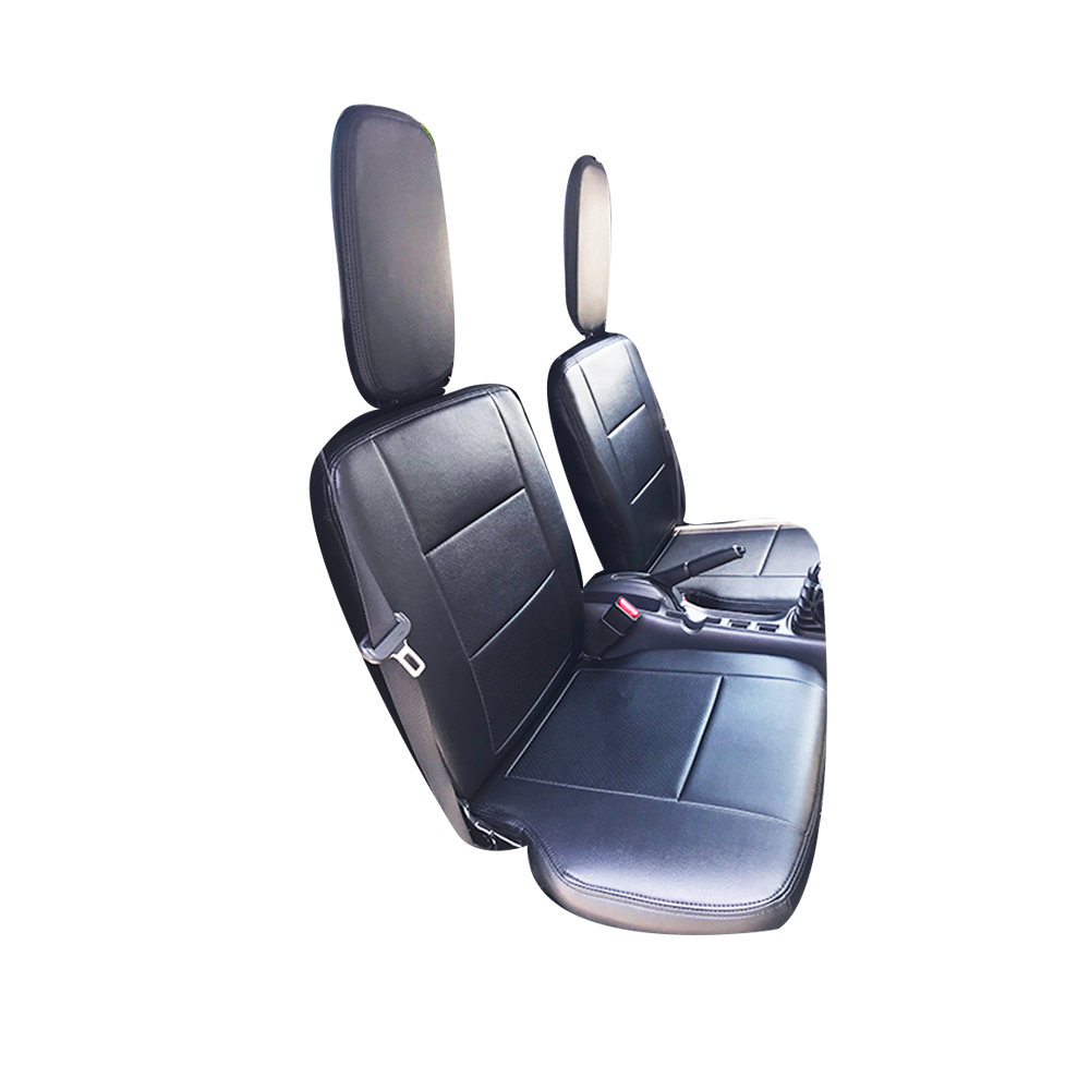 (ブラックレザー) Azur 機能性シートカバー フロント用 運転席助手席セット キャリイトラック DA16T H27/09-
