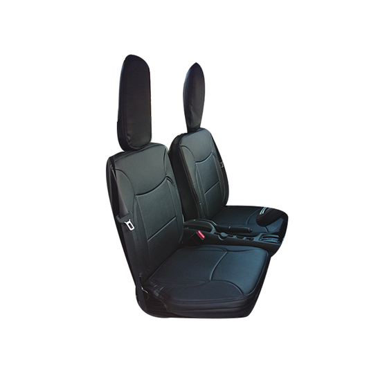 (ブラックレザー) Azur 機能性シートカバー フロント用 運転席助手席セット キャリイトラック DA16T H25/09-H27/08
