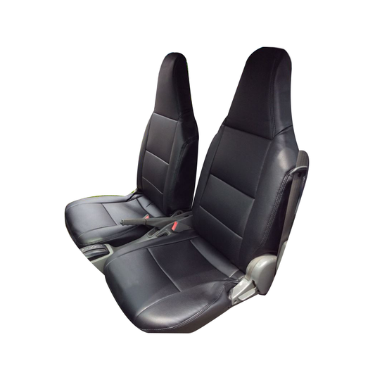 (ブラックレザー) Azur 機能性シートカバー フロント用 運転席助手席セット ミニキャブ MiEV U67V H23/12-H25/01