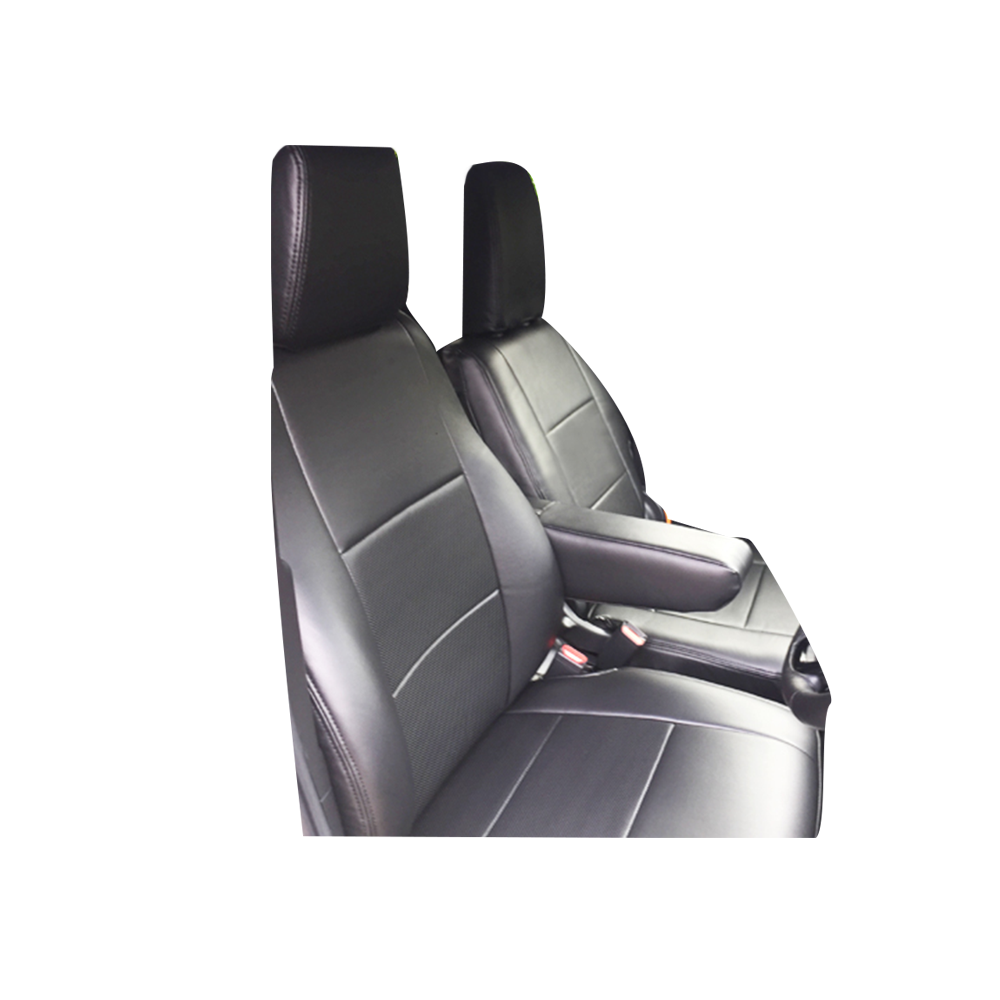 (ブラックレザー) Azur 機能性シートカバー フロント用 運転席助手席セット N-VAN JJ1 / JJ2 H30/07-