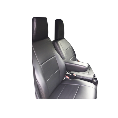 (ブラックレザー) Azur 機能性シートカバー フロント用 運転席助手席セット N-VAN JJ1 / JJ2 H30/07-