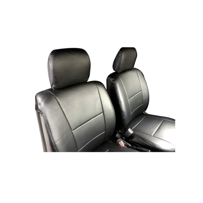 (ブラックレザー) Azur 機能性シートカバー フロント用 運転席助手席セット バモス HM1 H13/10-H24/05