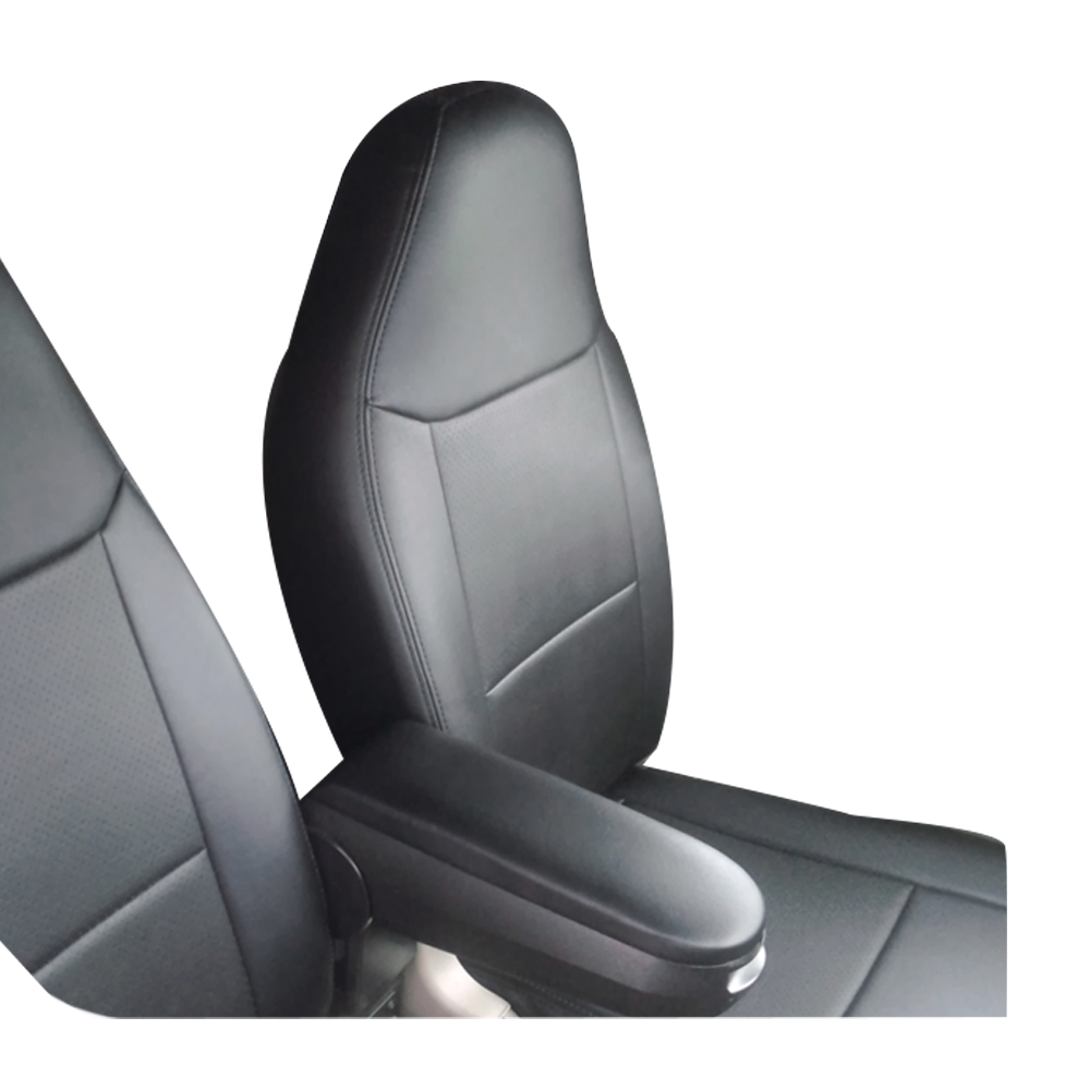 (ブラックレザー) Azur 機能性シートカバー フロント用 運転席助手席セット エブリイバン DA64V PC PA GA PU H17/08-H24/04