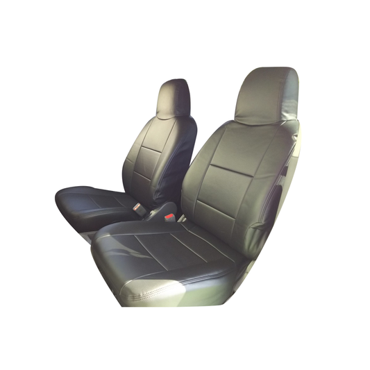 (ブラックレザー) Azur 機能性シートカバー フロント用 運転席助手席セット ファミリアバン Y12 H19/01-H24/04