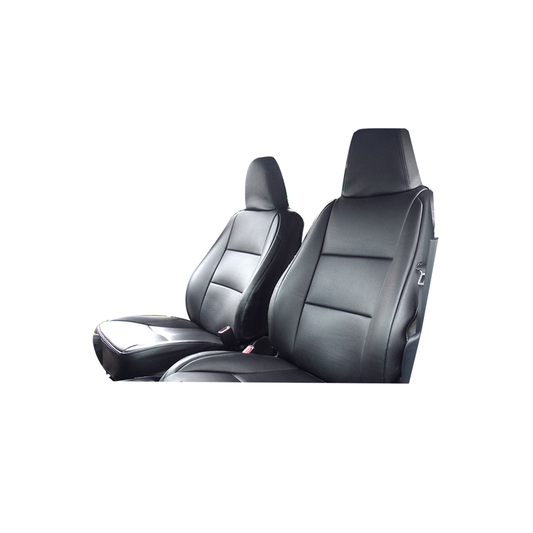 (ブラックレザー) Azur 機能性シートカバー フロント用 運転席助手席セット サクシード 160系 H26/09-