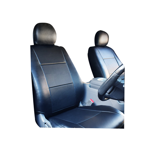 (ブラックレザー) Azur 機能性シートカバー フロント用 運転席助手席セット ハイエースバン 200系 スーパーGL 全年式