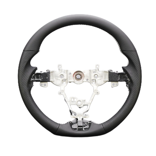 (スタンダードレザー×パンチングレザー ホワイトステッチ) ガングリップタイプ 純正交換 コンビステアリング ジムニー / ジムニーシエラ JB64W JB74W