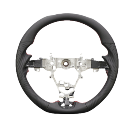 (スタンダードレザー×パンチングレザー レッドステッチ) ガングリップタイプ 純正交換 コンビステアリング ジムニー / ジムニーシエラ JB64W JB74W