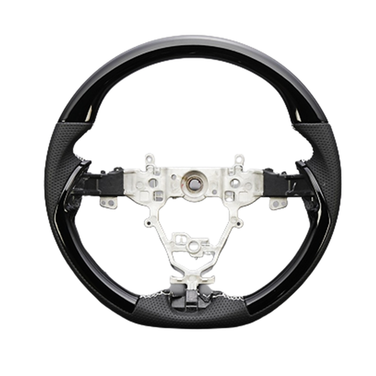 (ピアノブラック×パンチングレザー) ガングリップタイプ 純正交換 コンビステアリング ジムニー / ジムニーシエラ JB64W JB74W