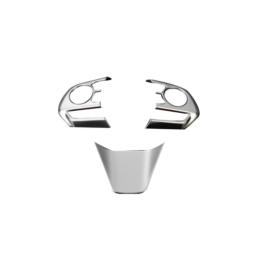 (サテンメッキ調) ABS樹脂製 ステアリングパネル 3ピース カムリハイブリッド 70系