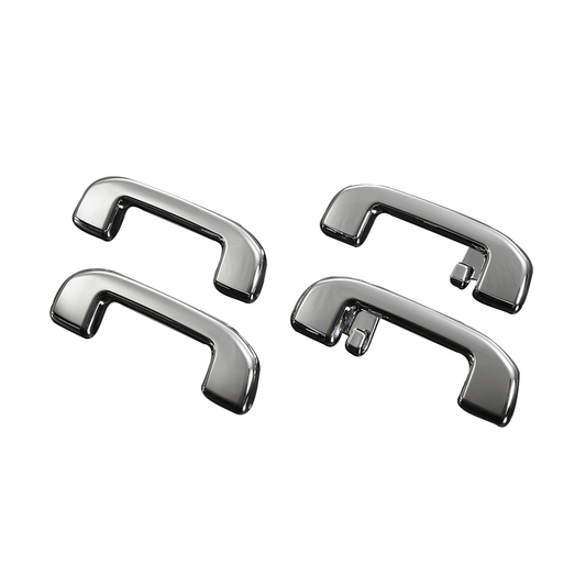 (メッキ) 後席フック付き 交換式 アシストグリップ 4P RAV4 50系