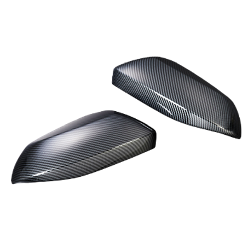 (カーボン調) ABS樹脂製 ドアミラーカバー 貼り付けタイプ ポルテ 140系 他 トヨタ 汎用