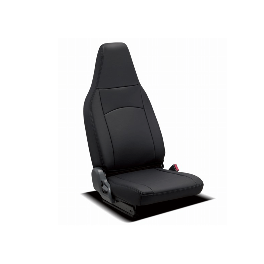 (ブラック) ET-4034-01 クラッツィオ 働くクルマシリーズ ストロングレザーシートカバー デュトロ 2.0tクラス  標準キャブ スタンダード 分割型シート車 R1/5-