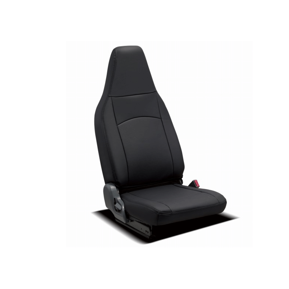 (ブラック) EO-4044-01 働くクルマシリーズ ストロングレザーシートカバー プロフィア  H29/6- 標準/実用シート アームレスト無し車 センターシート装備車