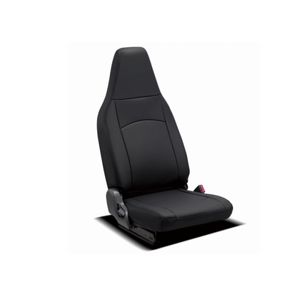 (ブラック) EO-4046-01 働くクルマシリーズ ストロングレザーシートカバー プロフィア  H15/11-H29/5 標準シート エアサスシートのアームレスト有り車