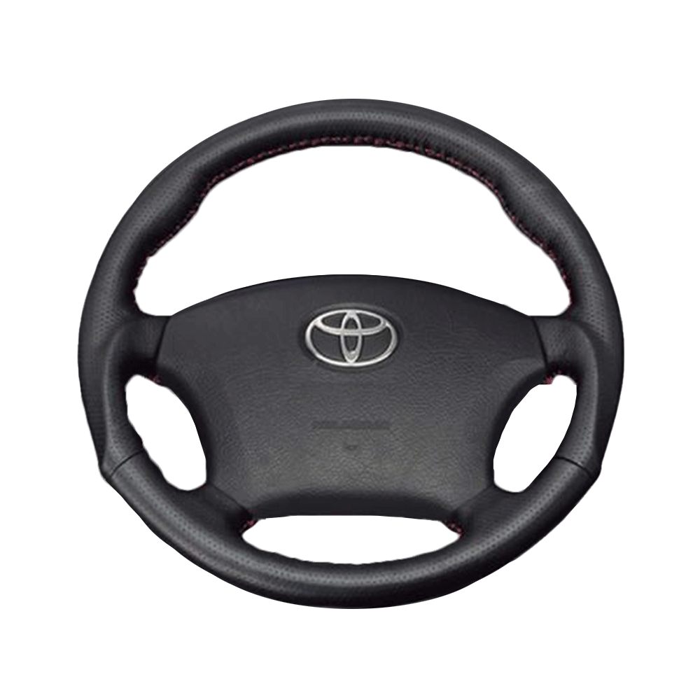 (ダークグレーレザー×レッドステッチ) ガングリップ ウッド×パンチング 本皮調 レザーステアリング ノア 60系 後期 FEGGARI LS116LR-007 専用設計 高品質