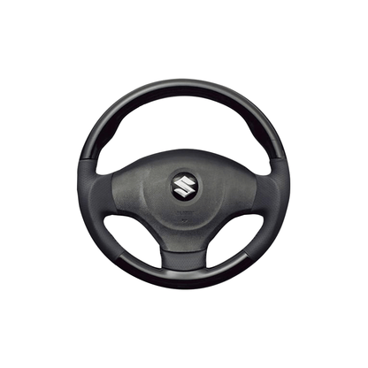 (ピアノブラック×ダークグレー) ガングリップ ウッド×パンチング 本皮調 レザーステアリング MRワゴン MF22系 FEGGARI LS48-001 車種専用設計 高品質