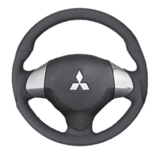 (ベージュレザー×シルバーユーロステッチ) ガングリップ ウッド×パンチング 本皮調 レザーステアリング タウンボックス DS17W系 FEGGARI LSEV-WALS-008