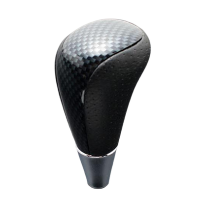 (ブラックカーボン調×パンチングレザー) ロングタイプ シフトノブ アクア NHP10系 FEGGARI SLT24C-034-002