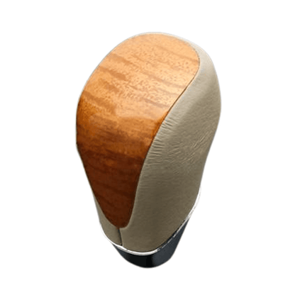 (ユーカリ茶木目×グレージュ) スタンダード シフトノブ アリスト 160系 後期 FEGGARI SLT13A-003