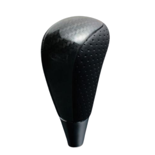 (ブラックカーボン調×パンチングレザー) ロングタイプ シフトノブ アリスト 160系 後期 FEGGARI SLT25C-254-005