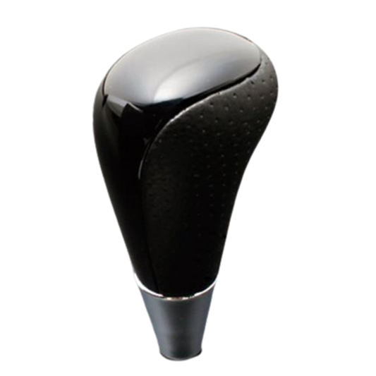 (ピアノブラック×パンチングレザー) ロングタイプ シフトノブ アルファード 10系 FEGGARI SLT23C-034-012