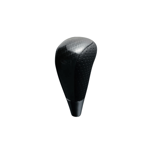 (ブラックカーボン調×パンチングレザー) ロングタイプ シフトノブ ヴァンガード 30系 FEGGARI SLT25C-254-013