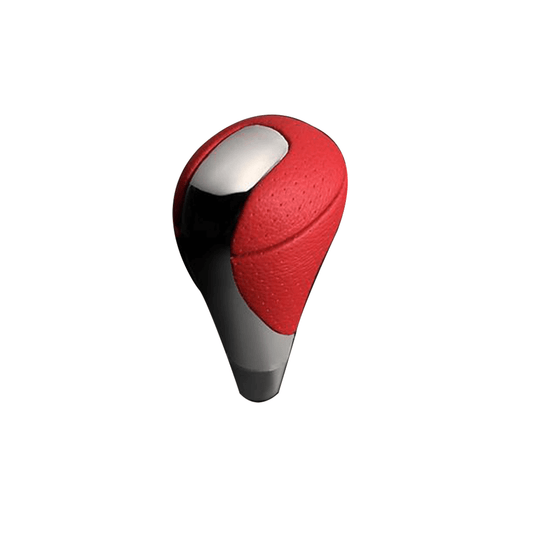 (クローム×ロッソコルサレッドレザー) レクサスルック シフトノブ ノア 70系 前期 FEGGARI SLT-LX04-016