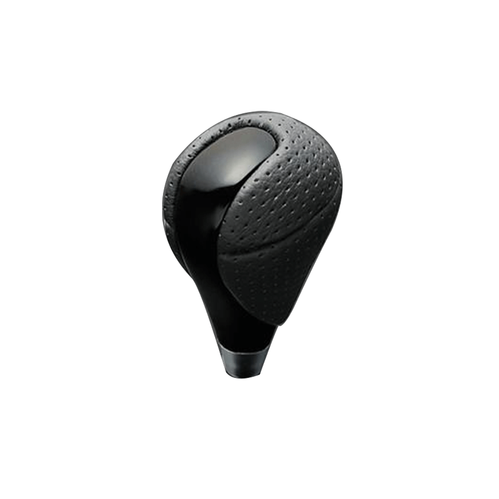 (幾何学模様×グレーレザー) レクサスルック シフトノブ ノア 70系 前期 FEGGARI SLT-LX01-016