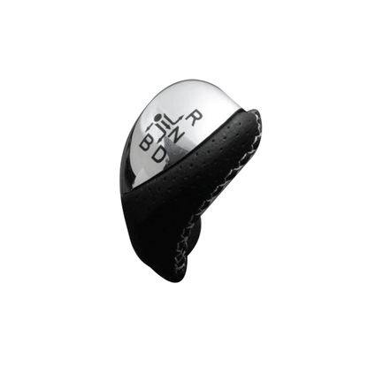 (クロームメッキ×シルバーステッチ) 純正同等サイズ シフトノブ ノア 80系 FEGGARI LKB-153SI-003