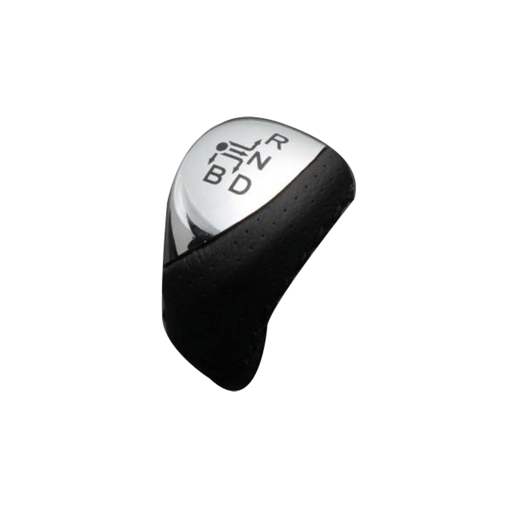 (クロームメッキ×ブラックステッチ) 純正同等サイズ シフトノブ ノア 80系 FEGGARI LKB-153BK-003