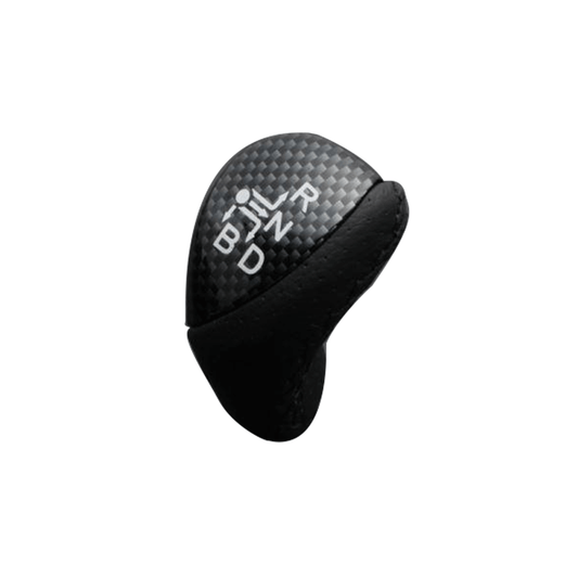 (ブラックカーボン調×ブラックステッチ) 純正同等サイズ シフトノブ ノア 80系 FEGGARI LKB-039BK-003