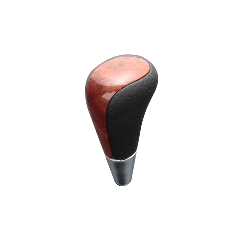 (茶木目×パンチングレザー) ロングタイプ シフトノブ ランドクルーザー 100系 前期 FEGGARI SLT22C-034-029