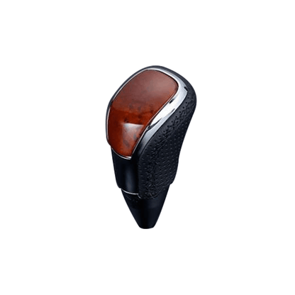 (茶木目×ブラックユーロステッチ) Vタイプロングタイプ シフトノブ ランドクルーザー 100系 後期 FEGGARI STV110EBKL-020