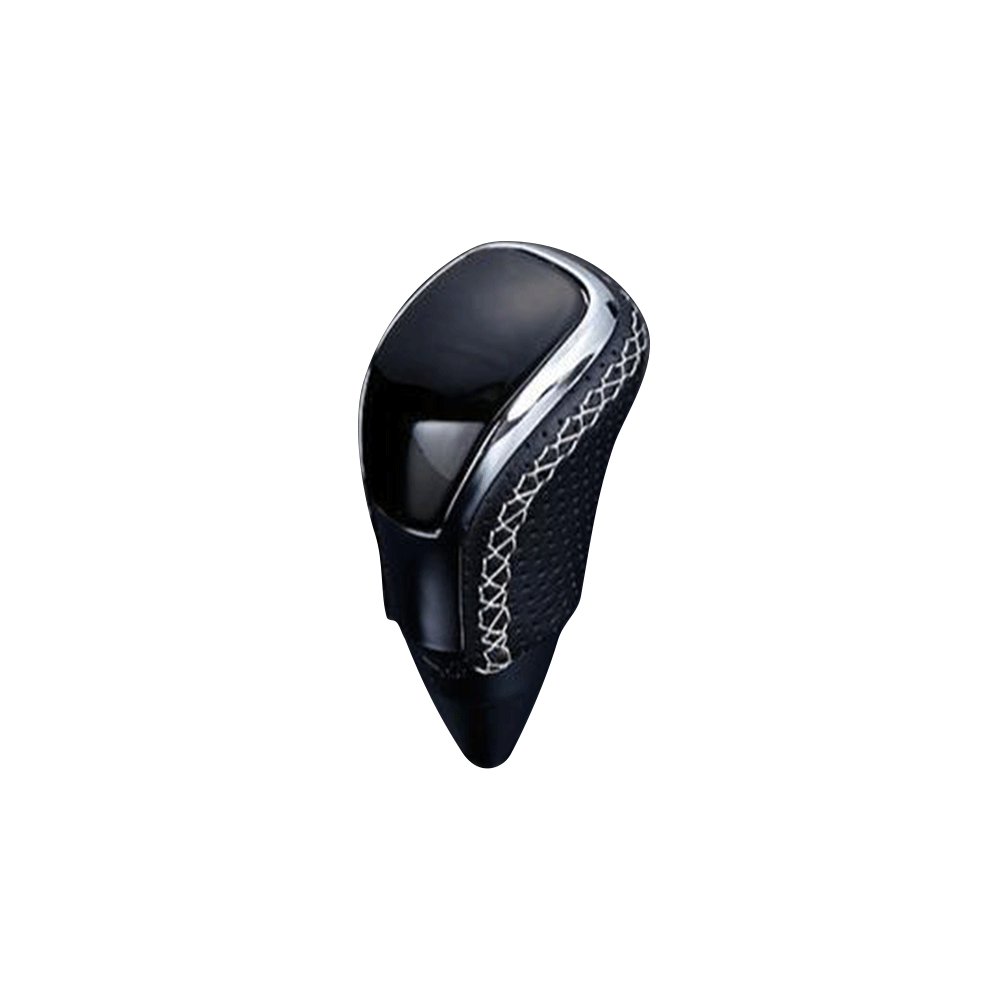 (黒木目ゴールド×シルバーユーロステッチ) Vタイプロングタイプ シフトノブ ランドクルーザー 200系 後期 FEGGARI STV152ESIL-022