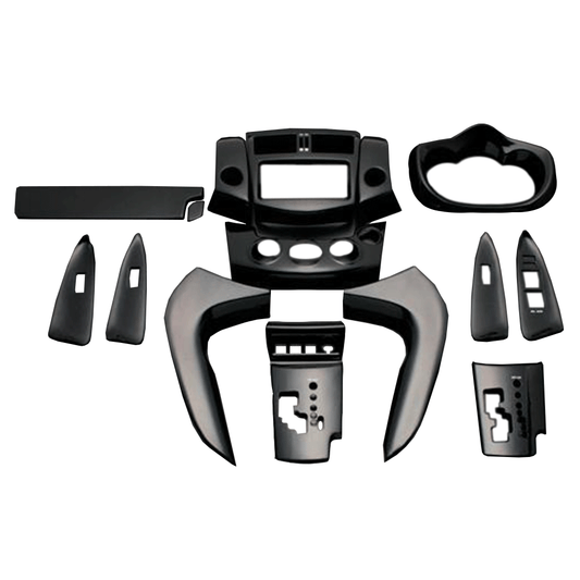 (ピアノブラック) 16ピース 3D立体インテリアパネル ヴァンガード 30系 FEGGARI PLT866-001