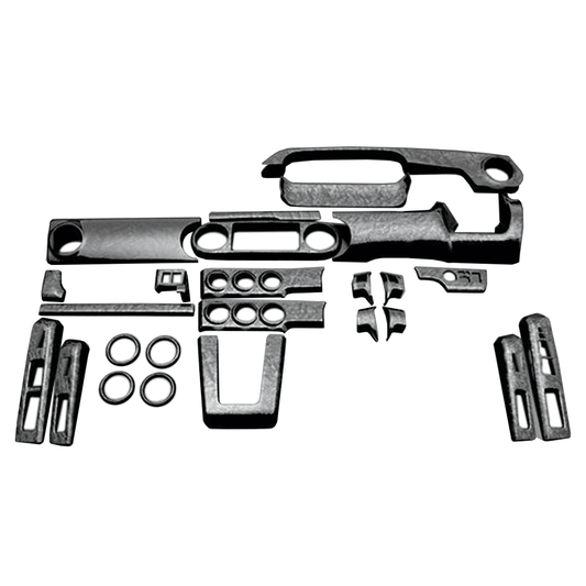 (黒木目) 25ピース 3D立体インテリアパネル カローラルミオン 150系 FEGGARI PLT364-001