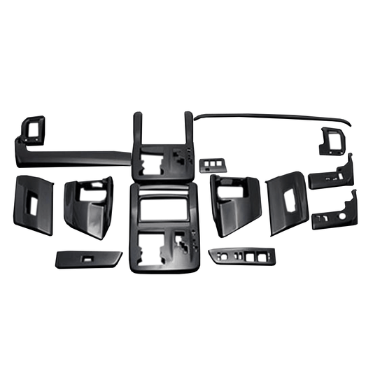 (ピアノブラック) 16ピース 3D立体インテリアパネル ノア 70系 前期 FEGGARI PLT460-002